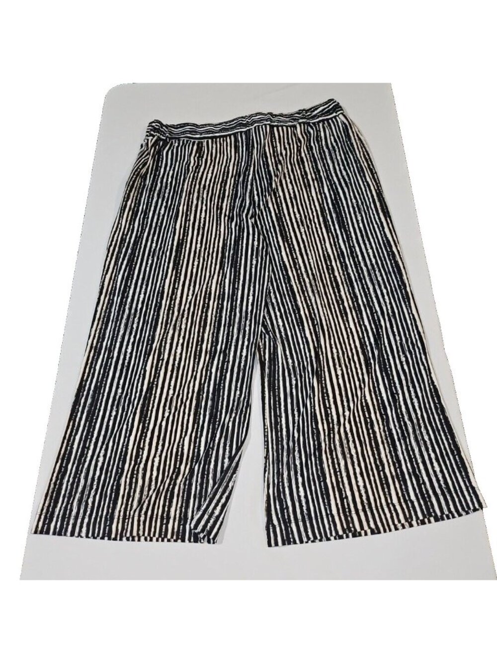 Robert Louis XL Wide Leg Palazzo Pants Nautical Stripe Resort Cruise Coastal - Picture 3 of 10